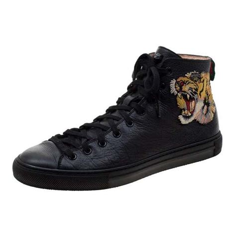 gucci shoes tiger patch|gucci tiger sneakers high.